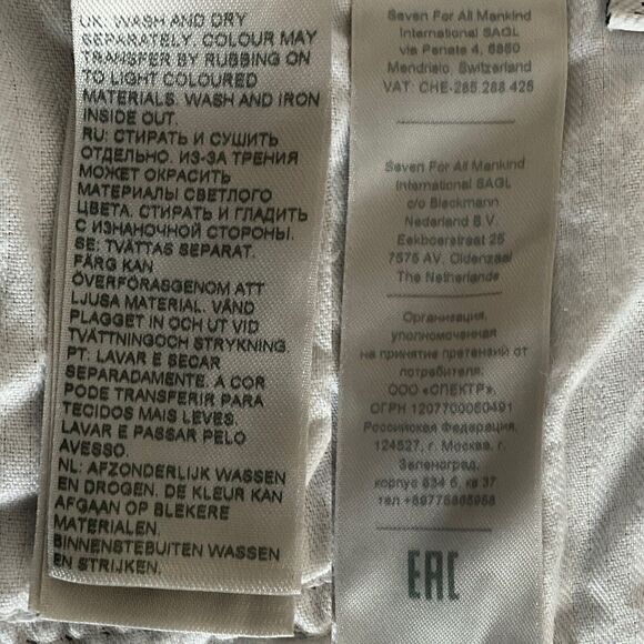 7 For All Mankind Jeans Women Size 30 Charcoal Italian Fabric Classic Bootcut - Picture 9 of 12